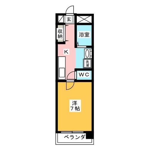 コーポラスヤスイの間取り