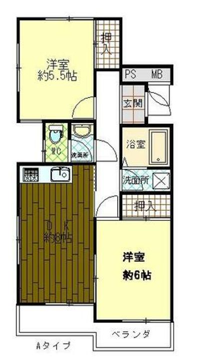 ベルグ本地の間取り