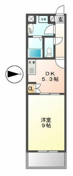 レジディア東桜の間取り
