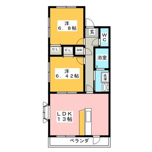 リネット中野の間取り