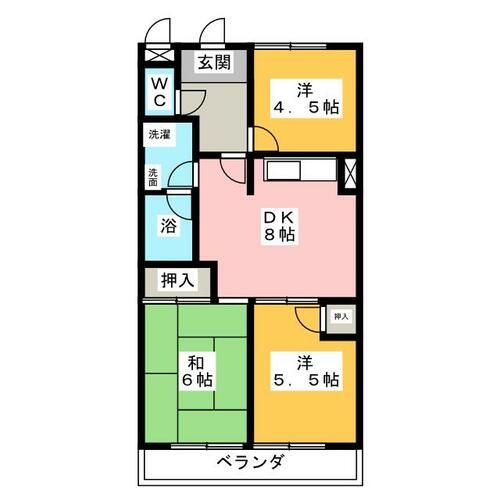 地蔵マンションの間取り