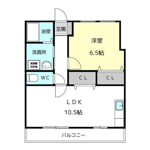 サンスポットK-10 Nの間取り