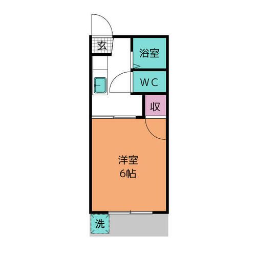 コーポアートB棟の間取り