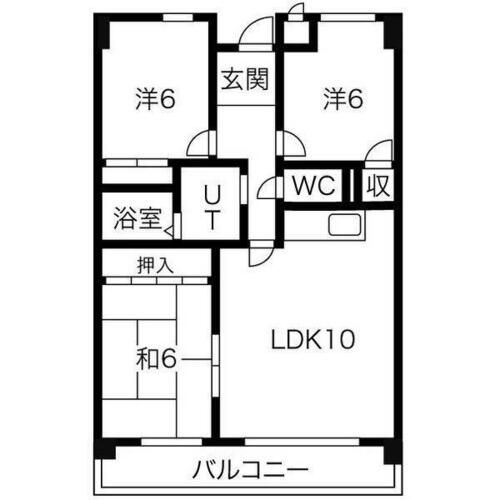 ハイツ平針の間取り