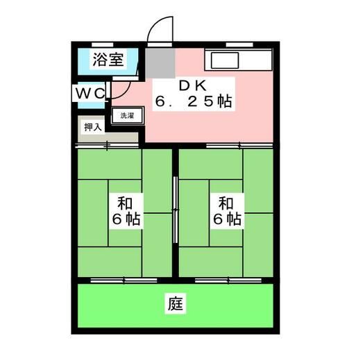 ハイツムツシの間取り