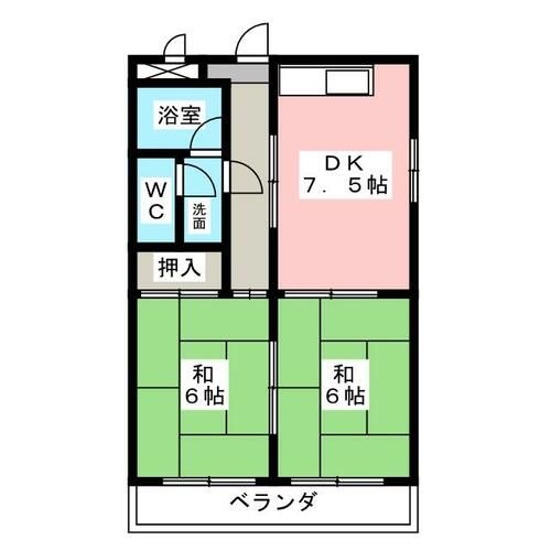 グローリーハイツの間取り