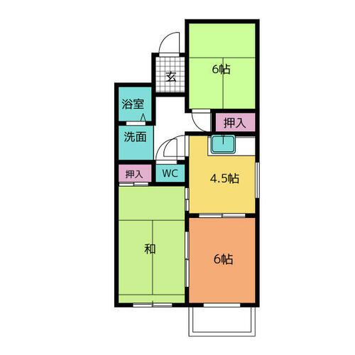 タウニー藤田の間取り