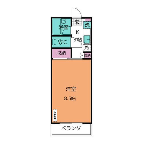パレスツイン Aの間取り