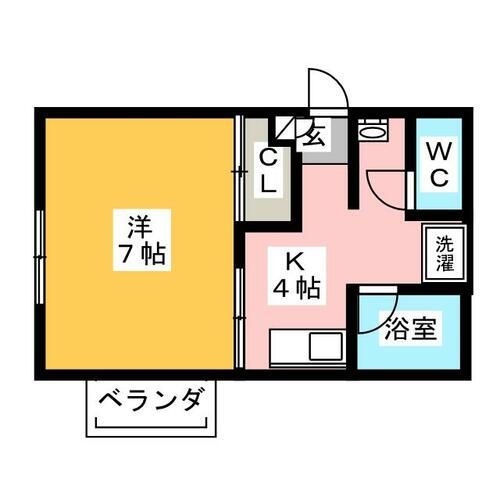 プロパティ橋詰102の間取り
