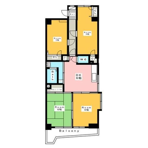 パレス安城の間取り