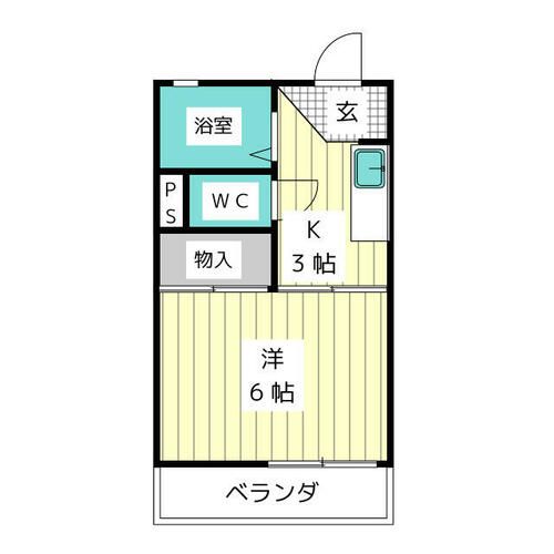 コーポ水野の間取り