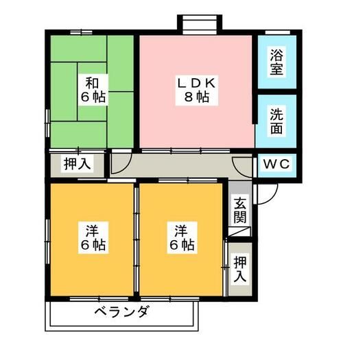 ルーエックⅡの間取り