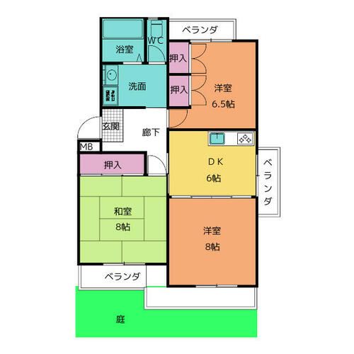 愛知県日進市赤池5丁目(マンション)の賃貸物件の間取り