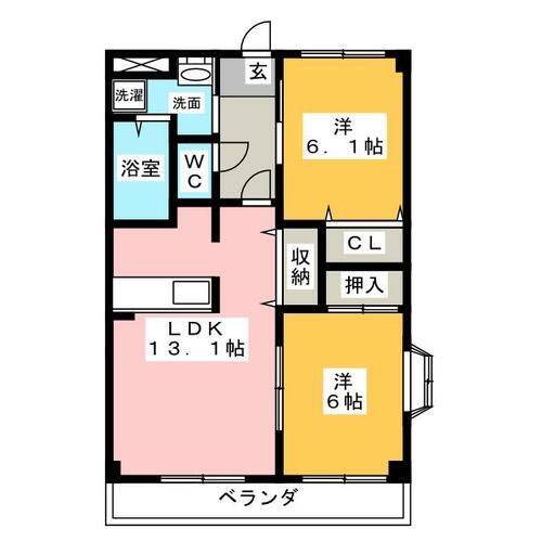 ヒルズ・アルカディアの間取り
