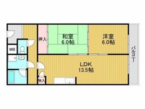 リベルテタナカの間取り