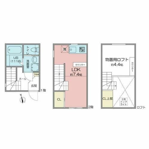 villeneuve下小田井の間取り