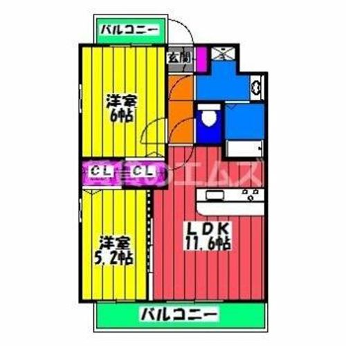 レフィナード博多の間取り