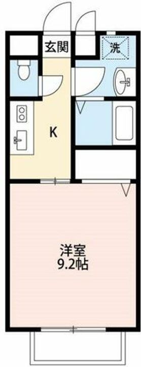カーサ占部201の間取り