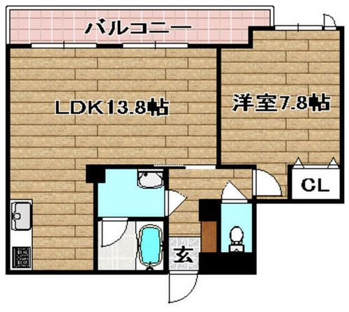 グランテージ高槻203の間取り