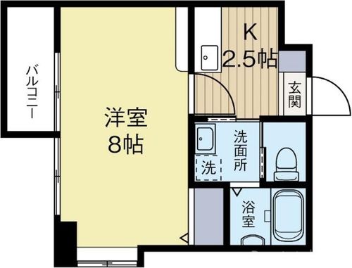 ローズモントフレア薬院の間取り