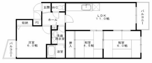 ローファス小島308の間取り