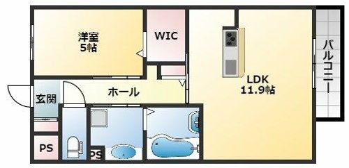 サンハイツ俊徳の間取り