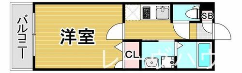 福岡県福岡市中央区天神3丁目(マンション)の賃貸物件の間取り