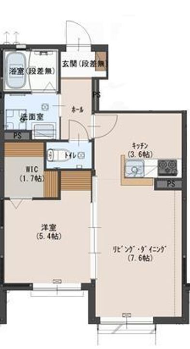 ハイツフローラ東102の間取り