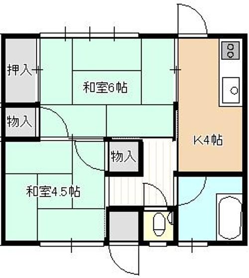 山本アパート101の間取り