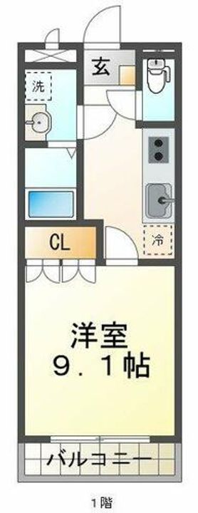 コンフォール白水の間取り
