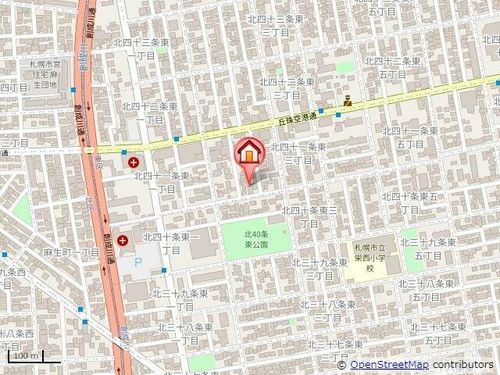 ケントハウスⅡ103の地図