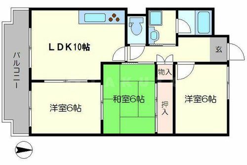 サニーパーク小坂の間取り