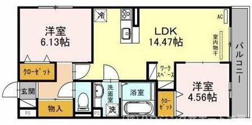 レリヤンファミリオⅧの間取り