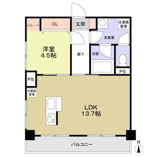 プライム八田の間取り