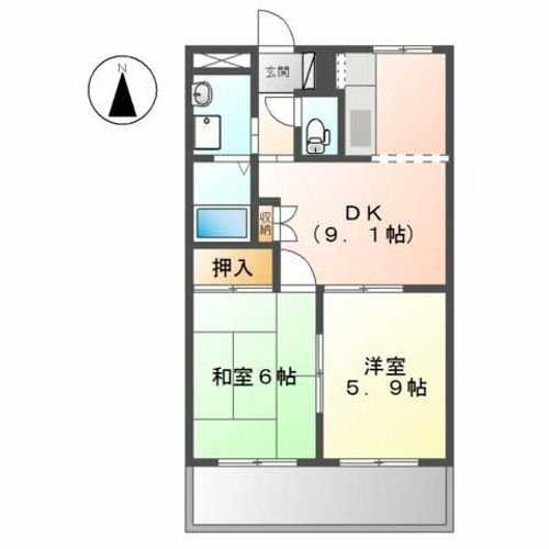 ラヴィーヌの間取り