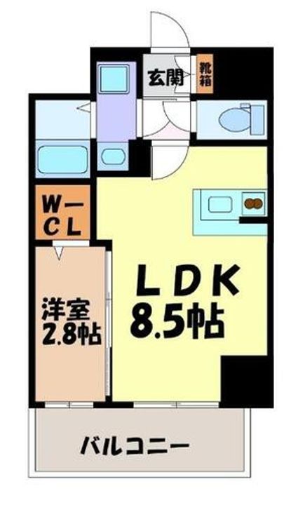 エスリード栄 THE PARKの間取り
