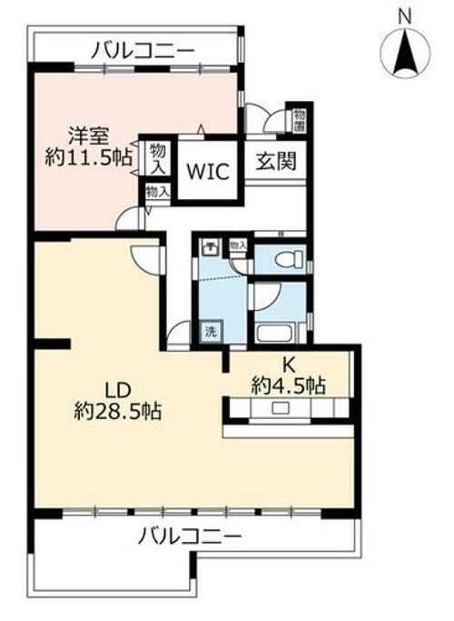 UR高の原駅西0190303の間取り