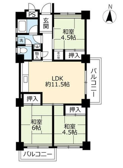 UR高座台1030401の間取り