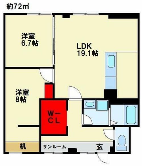 オリエントビル202の間取り