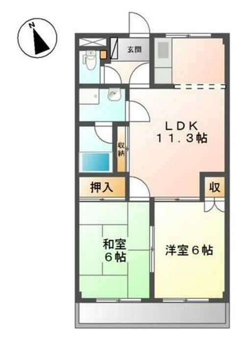 メゾンエトワールⅢの間取り