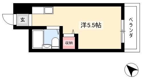 ビラ三秀向山302の間取り