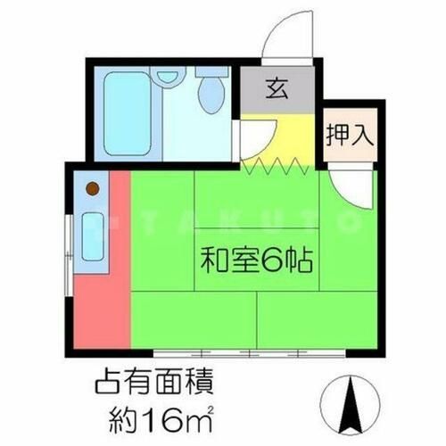 中田マンションの間取り