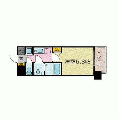 プレサンス名古屋STATIONフレアの間取り