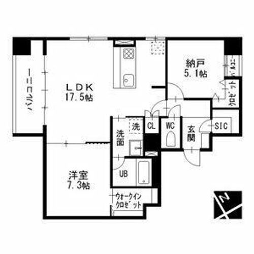エルミタージュ新栄の間取り