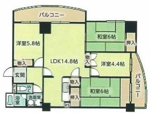 シティハイツ舞子の間取り
