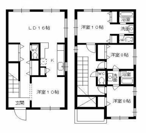愛知県春日井市岩成台1丁目(一戸建)の賃貸物件Aの間取り