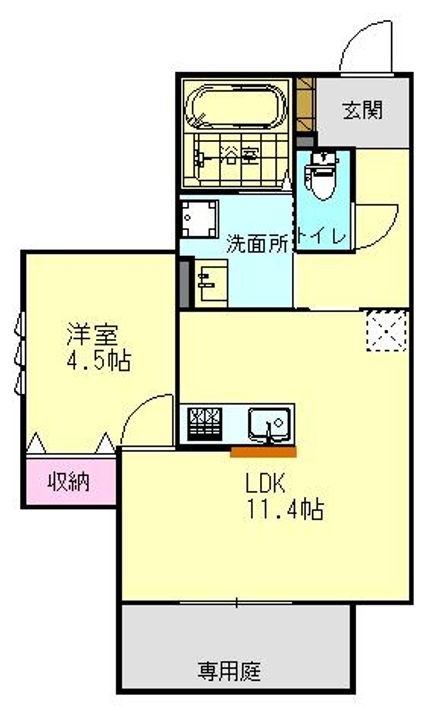 アレグリアⅡ105の間取り