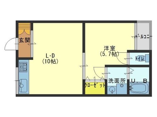 田中ハイツ203の間取り