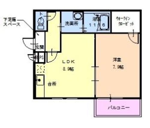 ラ・フェスタ池尻302の間取り