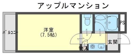 アップルマンションの間取り